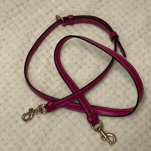 Coach Pink and gold Adjustable purse strap replacement